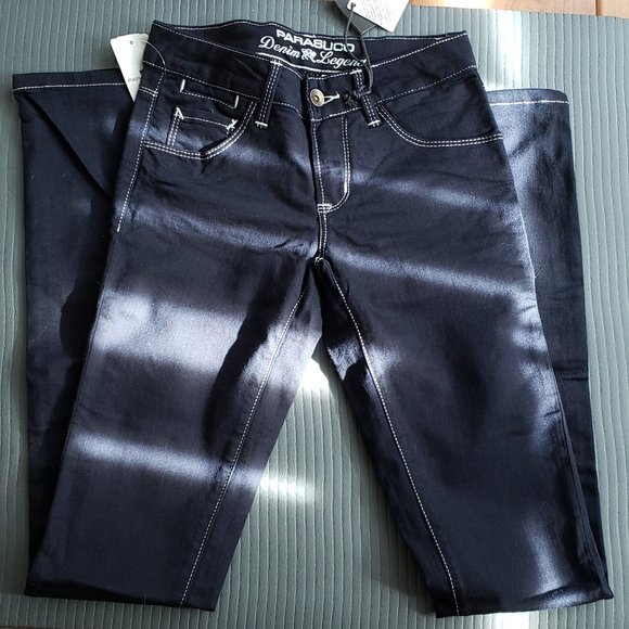 Parasuco Blue Lycra Jeans 8isko size 26 - Picture 2 of 4